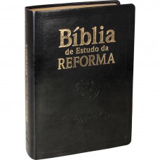 Bíblia de Estudo da Reforma com índice - Capa preta