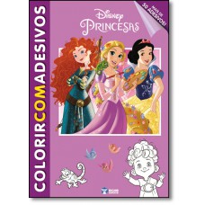 Disney Colorir Com Adesivos Princesas