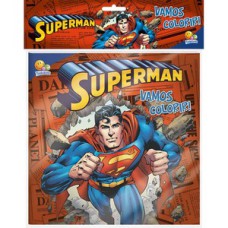 Vamos colorir!Kit Livro+Lápis de Cor:Superman