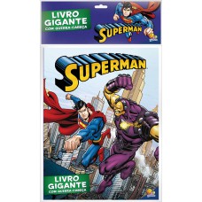 Livro gigante com quebra-cabeça: Superman