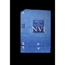 Bíblia de Estudo - NVI - capa dura azul