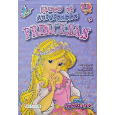 Bloco de atividades princesas - lilás