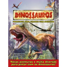 Dinossauros Prancheta Para Colorir Com Adesivos