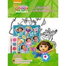 Dora A Aventureira Colorindo com Adesivos 02