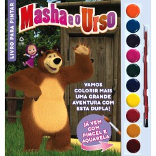 Masha e o Urso Livro Para Pintar com Aquarela