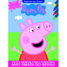 Peppa Pig - Superlivro para colorir com adesivos
