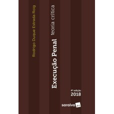 Execução penal - 4ª edição de 2018