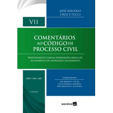 Comentários ao código de processo civil : Arts. 318 a 368 - 3ª edição de 2018