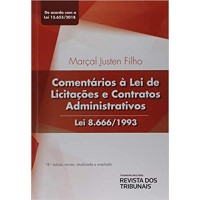 Comentários À Lei De Licitações E Contratos Administrativos Lei 8.666/1993