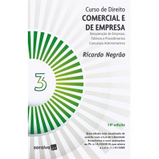 Curso de Direito Comercial e de Empresa - Vol. 3 - 14ª Edição de 2020