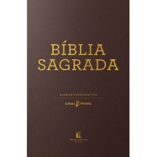 Bíblia ACF, Couro Soft, Marrom, Leitura Perfeita