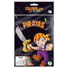 Colorir com Giz de Cera: Piratas