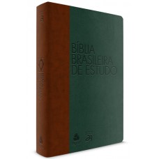 Bíblia brasileira de estudo: Marrom / Verde