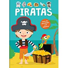 Piratas - livro de atividades com adesivos
