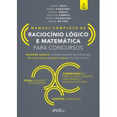 RACIOCÍNIO LÓGICO E MATEMÁTICA PARA CONCURSOS - MANUAL COMPLETO - 3ª ED - 2020