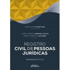 REGISTRO CIVIL DE PESSOAS JURÍDICAS - 3ª ED - 2020