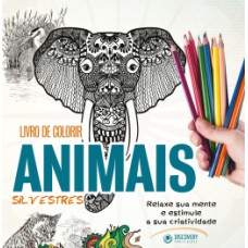 Livro de colorir animais silvestres
