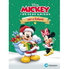 Livro Médio Ler e colorir - Mickey Natal
