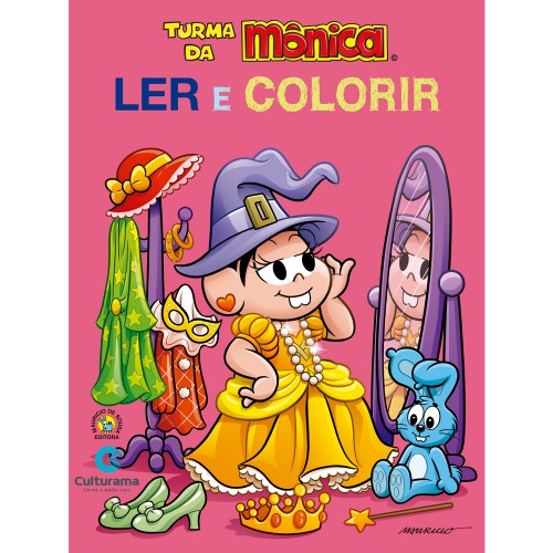 desenhos para colorir turma da monica e cebolinha lendo  Monica para  colorir, Desenho da monica, Turma da monica colorir