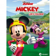 Ler e Colorir Mickey Sobre Rodas