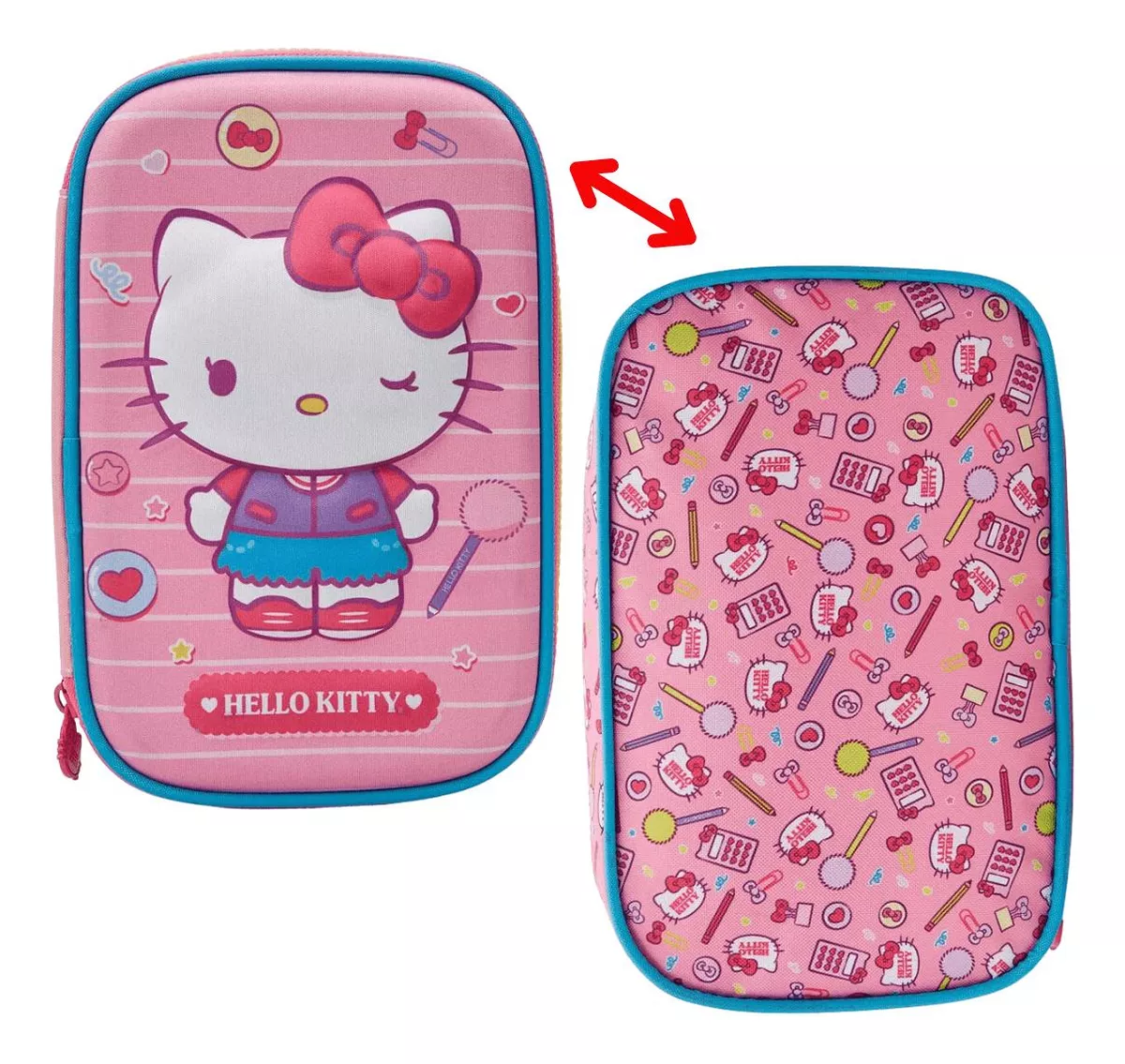 Estojo Duplo Hello Kitty