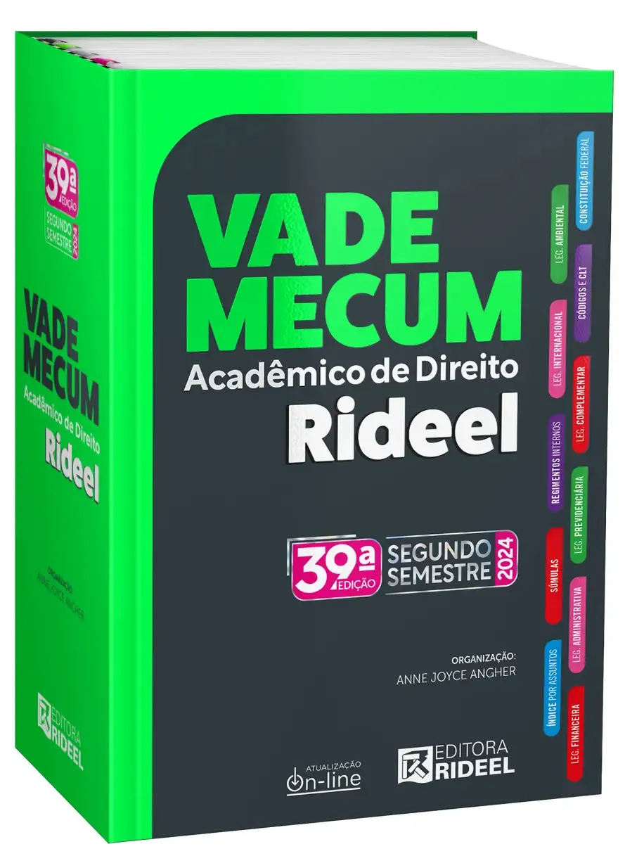 Vade Mecum Acadêmico De Direito Rideel 2024 - 39 Edição