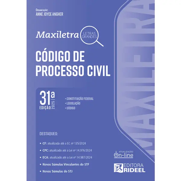 Código de Processo Civil - Maxiletra - CPC 2025 Rideel